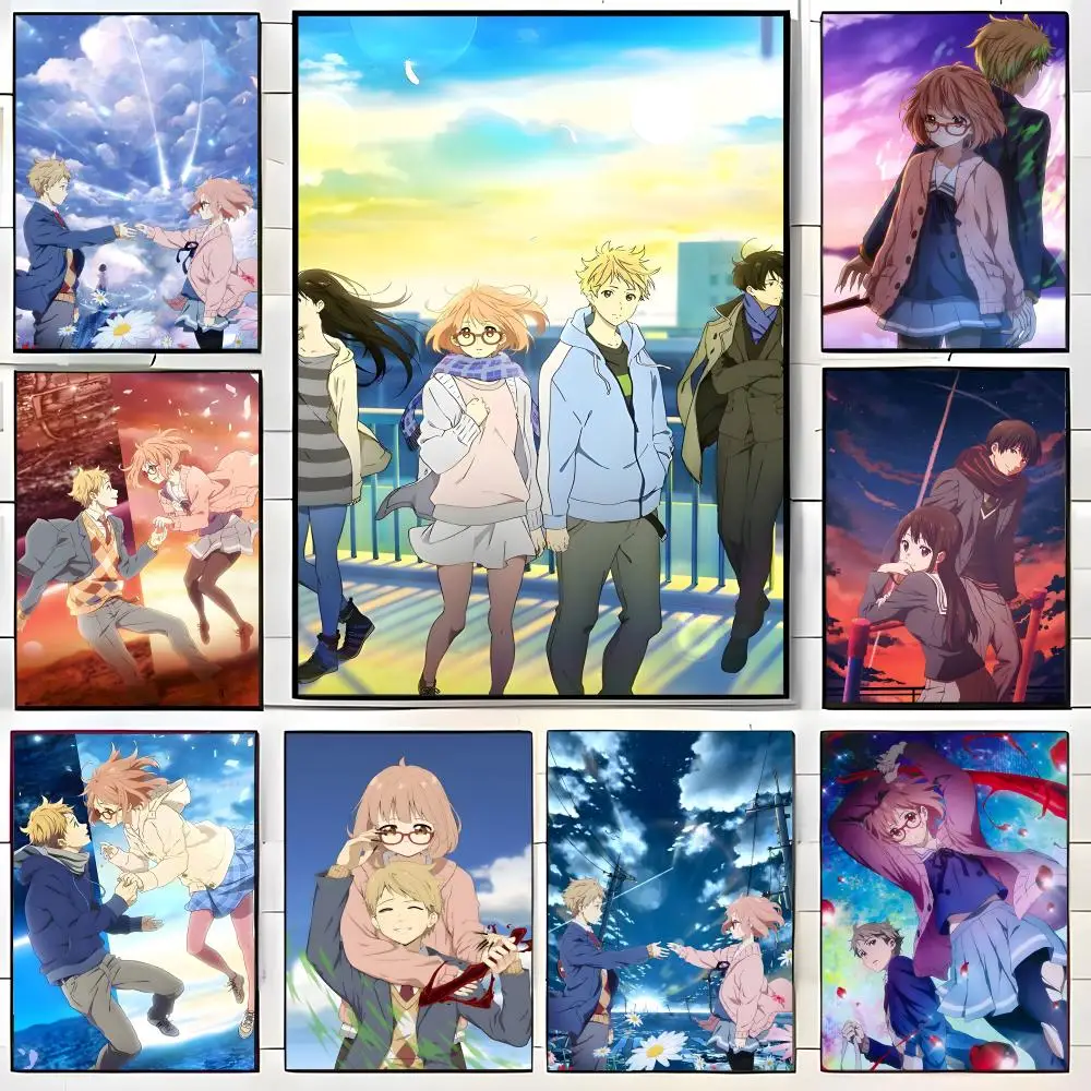 Anime B-Beyond the B-Boundary Poster  Self-adhesive Art Waterproof Paper Sticker Coffee House Bar Room Wall Decor
