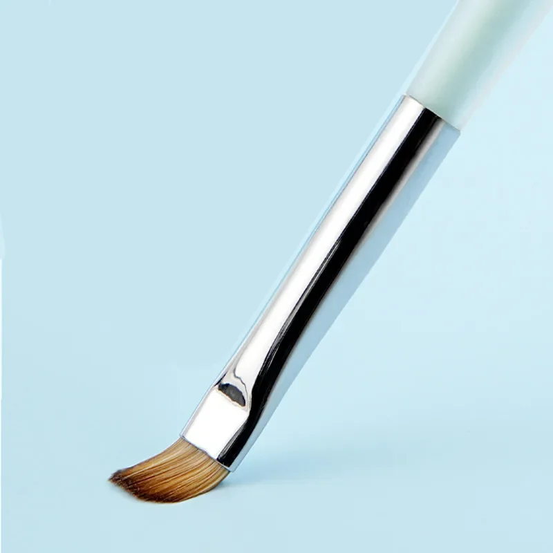 1 قطعة مقبض كريستال ملون فرشاة الأظافر بطانة فرشاة اللوحة القلم فرشاة جل كريستال مسمار الفن مانيكير