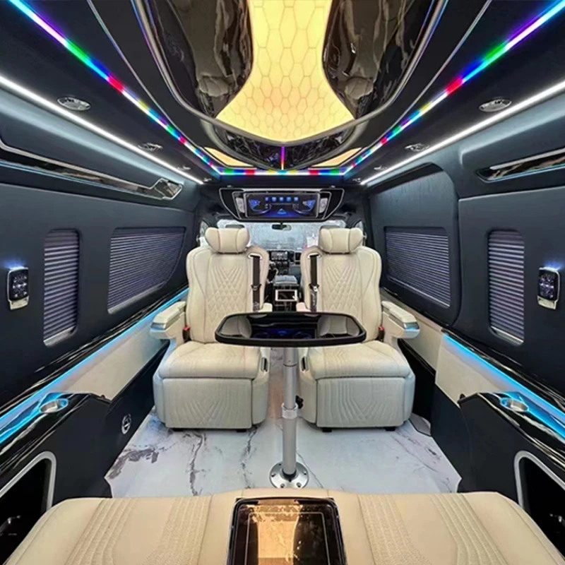 Adjustable Angle VIP Aviation Style Car Set, Modification Body Kit, Brown Nappa Leather Adults
