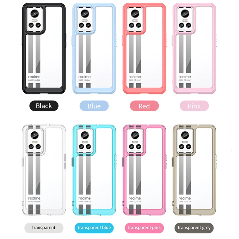 For OPPO Realme GT Neo 3 Case Cover Realme GT Neo 3 Capas Luxury Shockproof Clear Transparent For Fundas Realme GT Neo 3 Cover