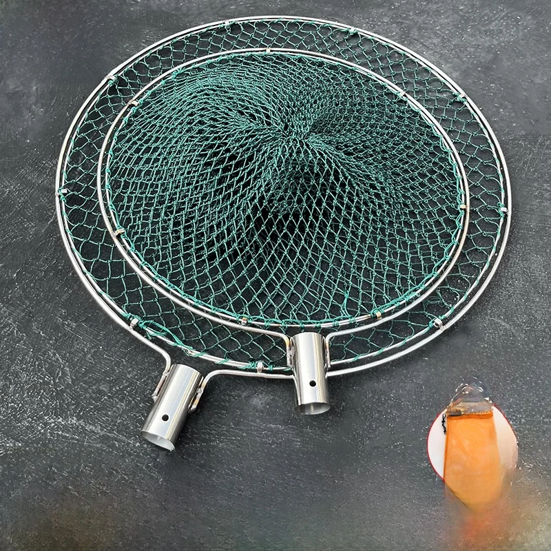

Stainl Steel Fiing Net Head Double Ring Wear Resistant Thi Handmade 24 Stra Large Water Products Durable Fiing Gear
