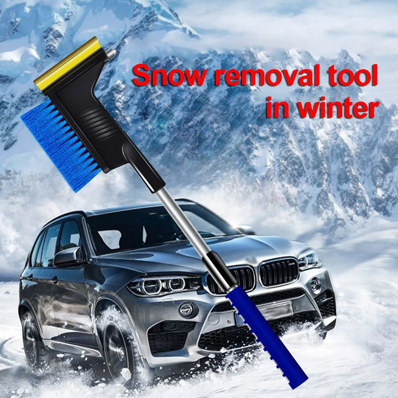 2-in-1 Snow Shovel Ice Scraper Snow Brush Broom Wash Accessories For Car VAN SUV Frost Windshield Cleaner Winter Tool