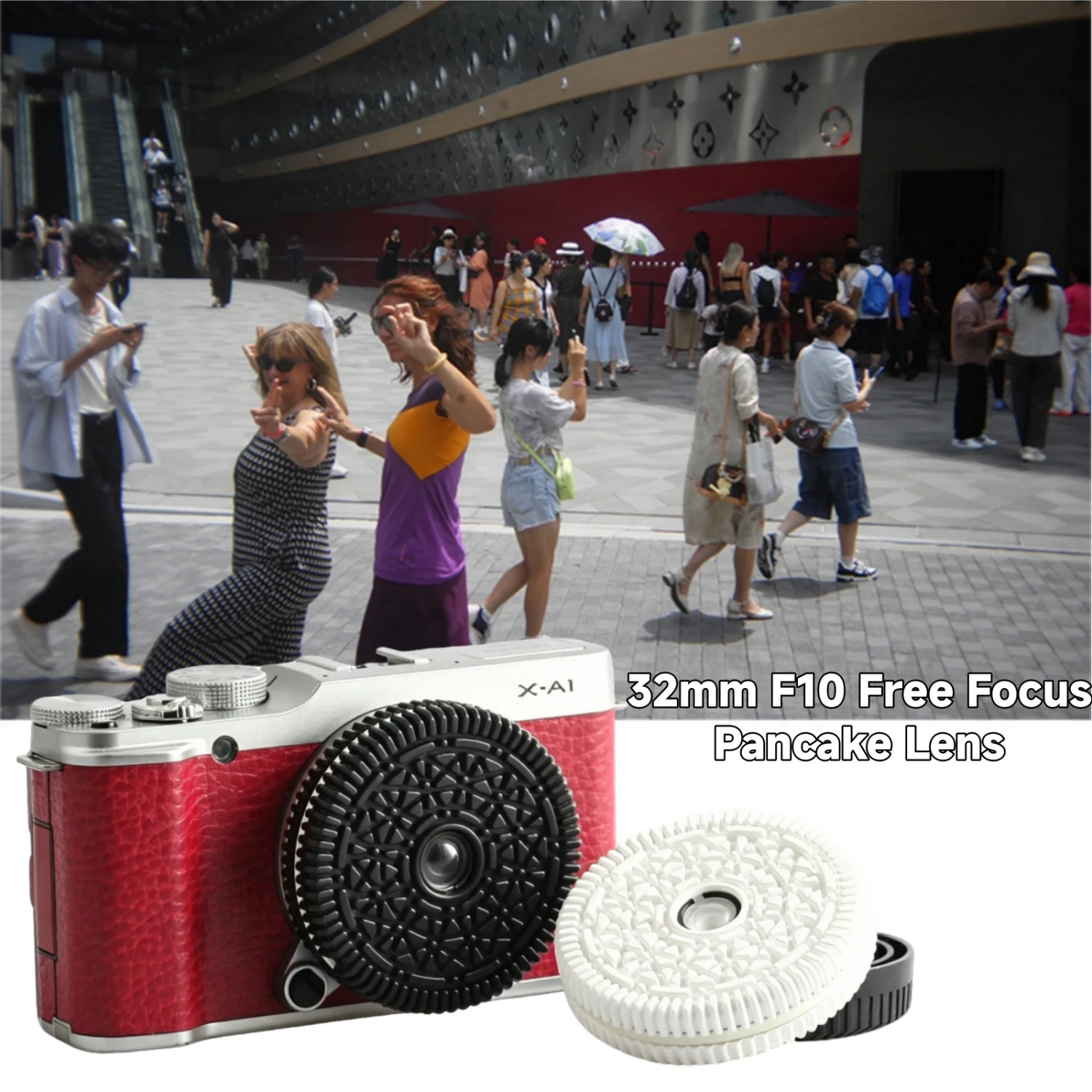Free Focus Pancake Lens 32mm F10 for Sony E Mount/for Nikon Z-Mount/for Fuji X-Mount/EF-M/M43 Mount Series Mirrorless Cameras