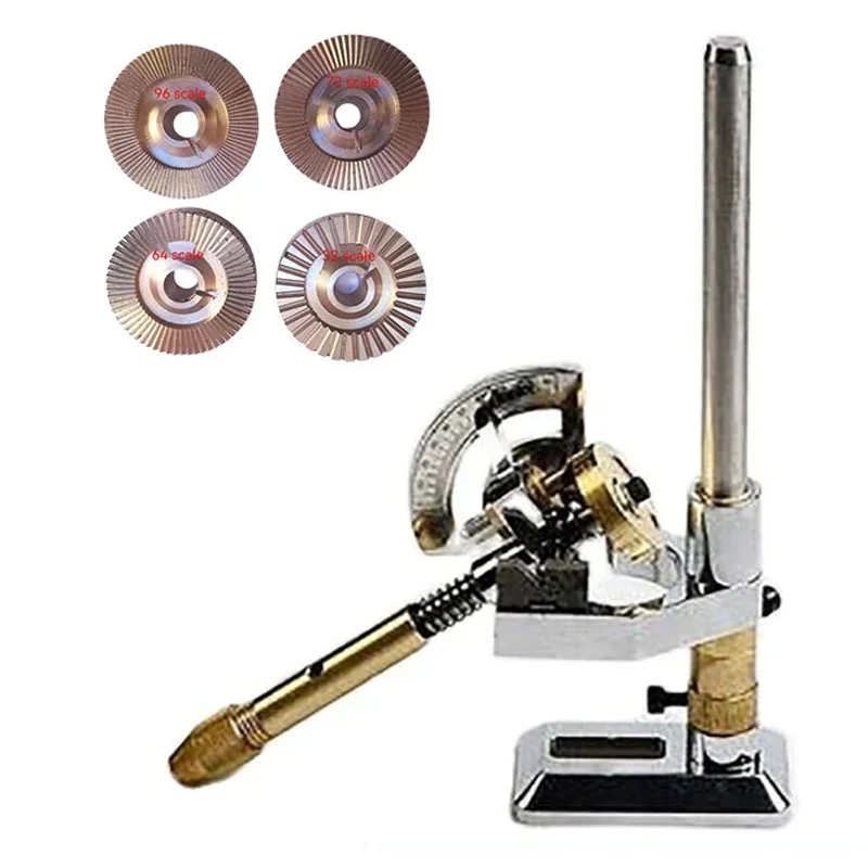 Lapidary Machine Gem Faceting Machine Gemstone Jade Angle Flat Milling Polishing Machine Adjustable with Dops/32/64/72/96/Scale