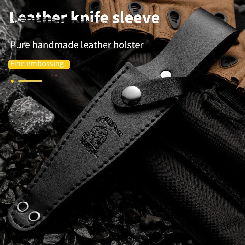 HUANGFU 5CR13MOV outdoor hunting knife high hardness outdoor knife fixed blade military rescue knife Bowie knives gift for men