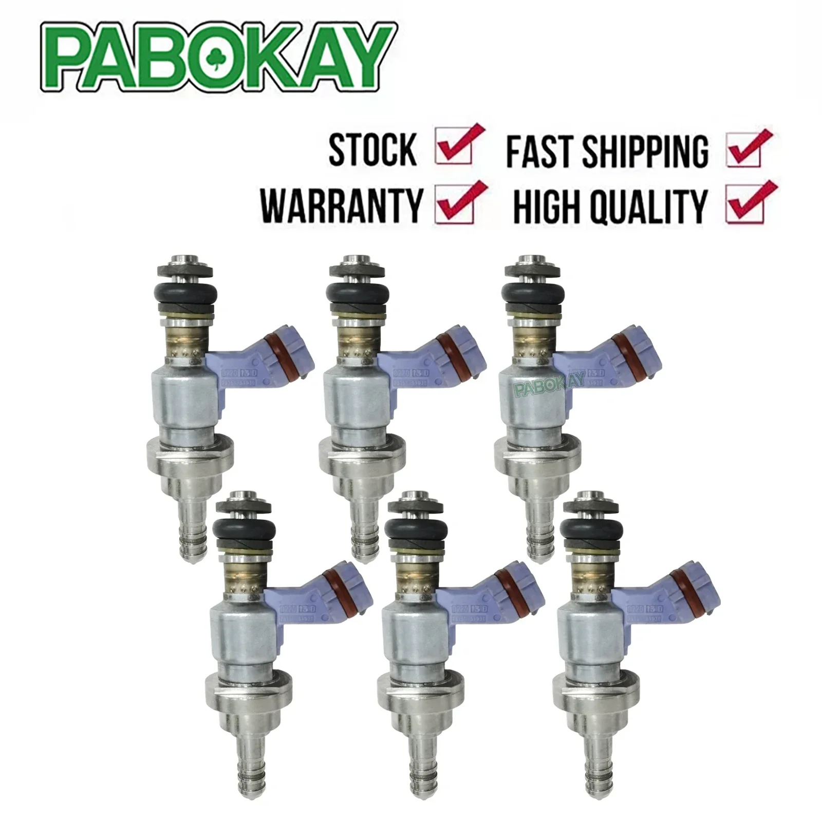 

6 pieces x For Lexus GS350 GS450h GS460 LS600H 3.5L 4.6L 5.0L 2006-2018 Fuel Injectors 23250-31030 23209-31030