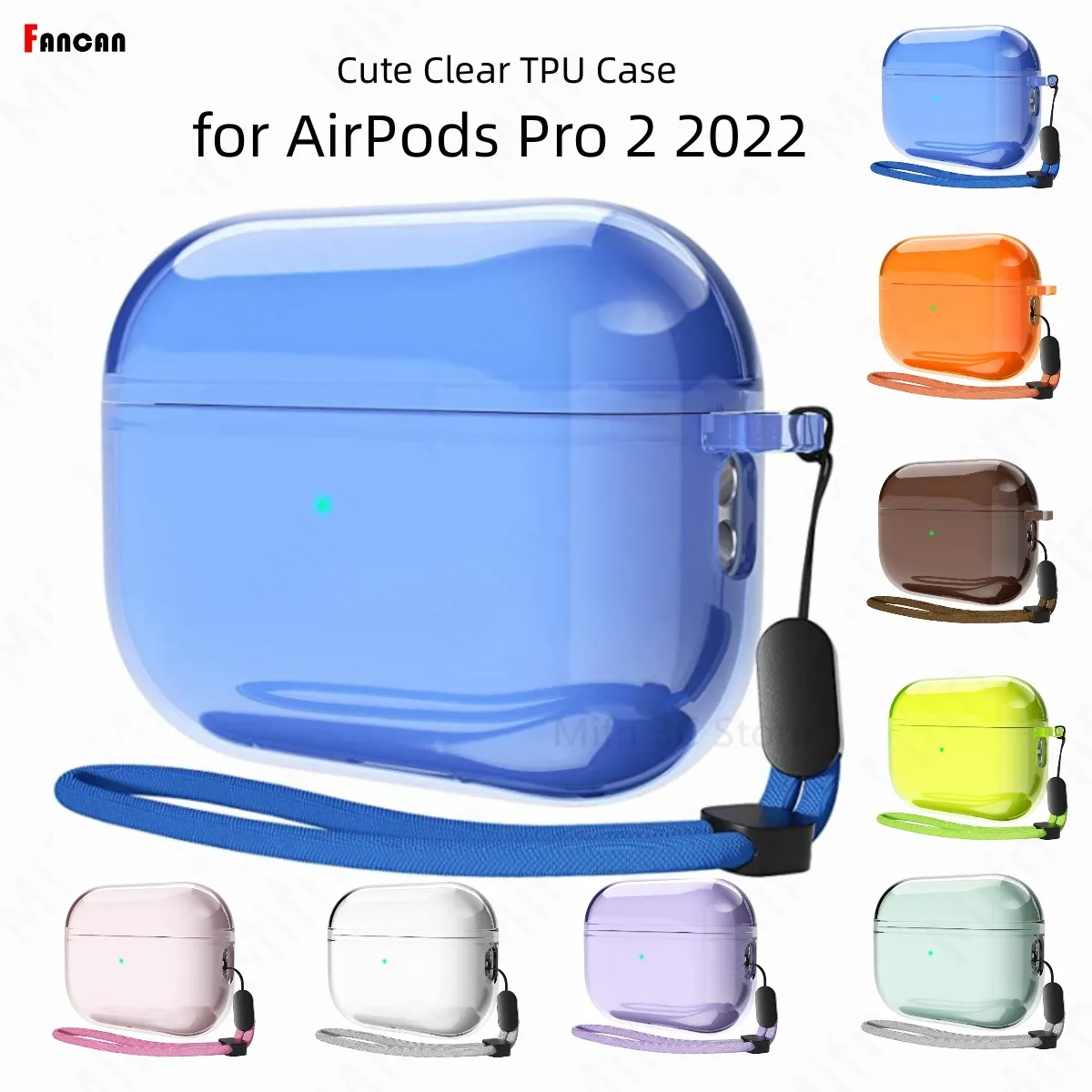 For AirPods Pro 2023 Case Clear Soft TPU Cover Wireless Bluetooth Earphone Protective Cover For AirPod Pro 2 Silicone Soft Cover