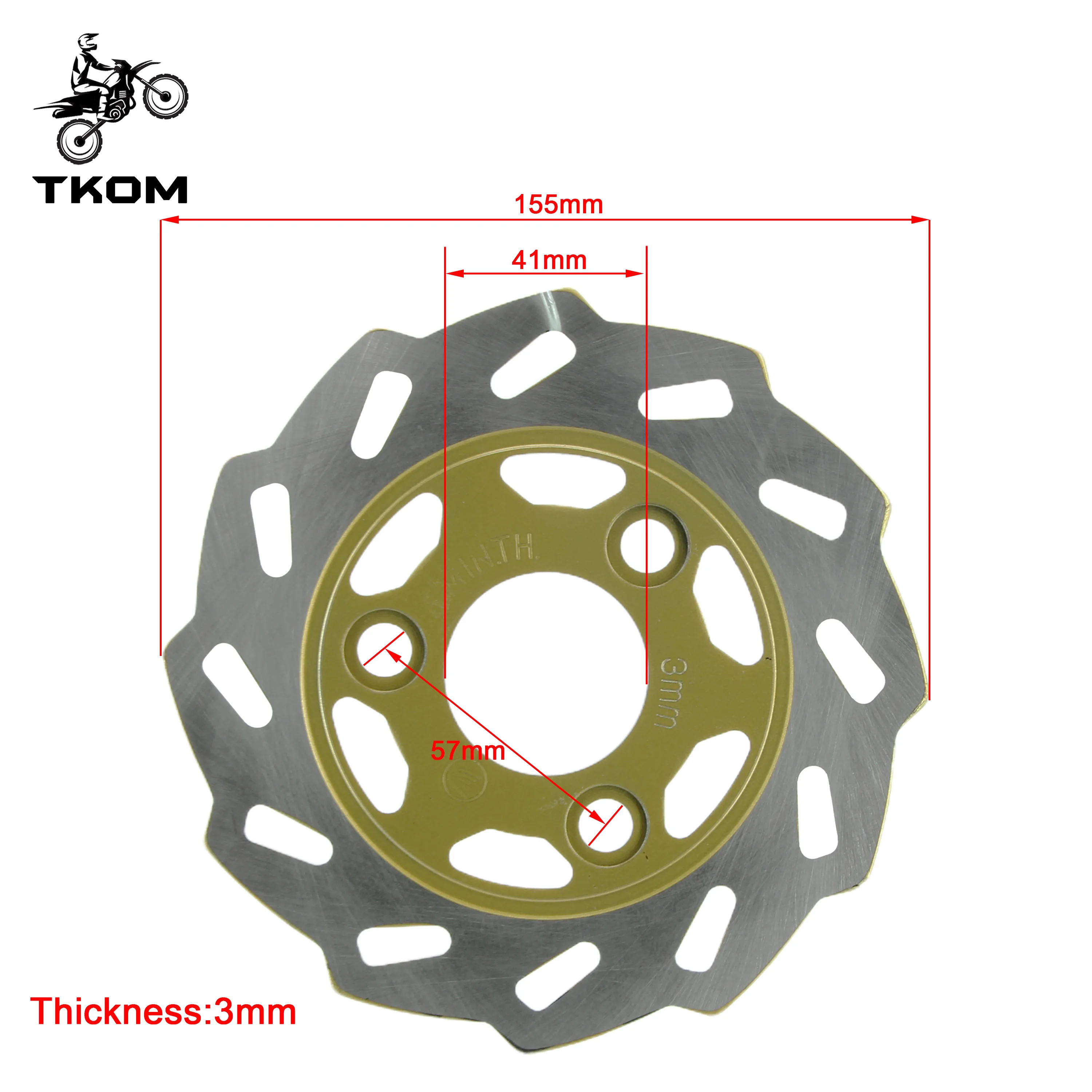 CT70 155mm Disc Brake motorcycle Front Brake Disc Plate Rotor Adaptor for Honda DAX CT70 Moto Accessories