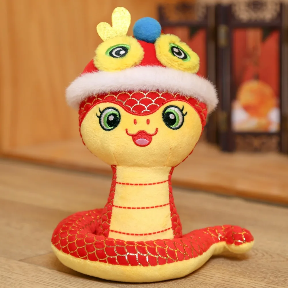 Juguete de peluche de mascota del año del serpiente, 13/17/22cm, mascota del año del serpiente, mascota del año del serpiente, regalo del zodiaco del León del despertar DIY