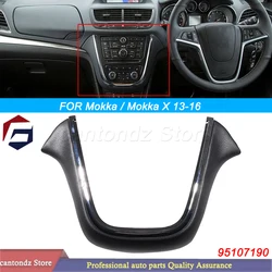 Jet Black + Silvery Centre Console Trim 95107190 For Vauxhall Mokka X 2013-2016 NEW