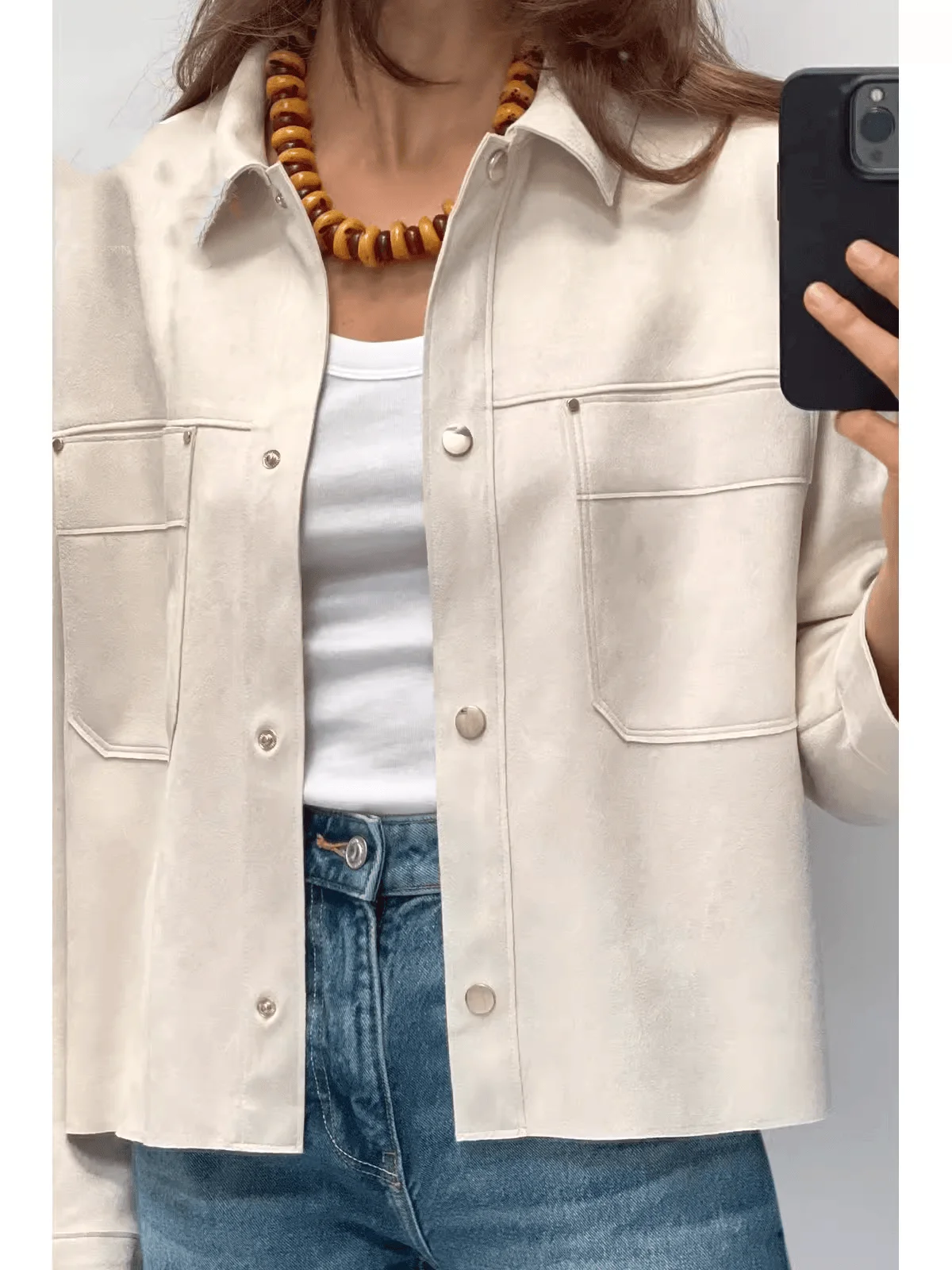 

Spring Autumn New Arrival Women's Long Sve Faux Velvet Jaet Outerwear Faionable Straight Cut ort Coat Button Closure