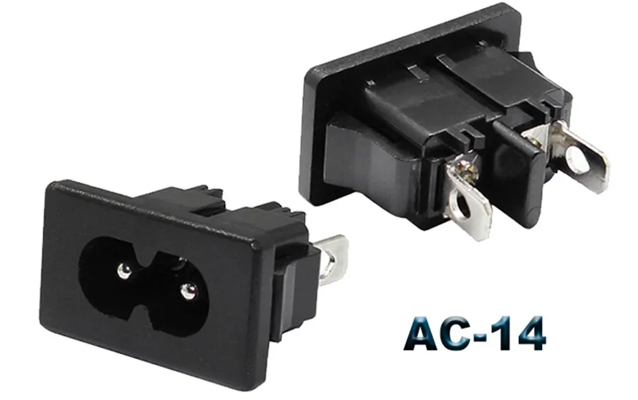 IEC320 C14 Elektrische AC-Buchse 3-polig Rot LED 250V 10A Sicherung Buchse Stecker Einlassanschluss 2-polige Buchse Montage-Wippschalter – Detail 31