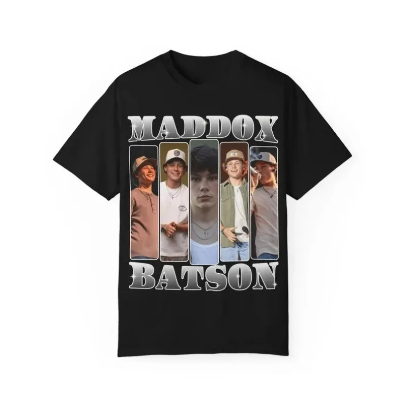 Maddox Batson Merch 2026 Unisex T-shirt Men Short Sleeve Tops fashion Tee Clothes Causal Y2K Tops
