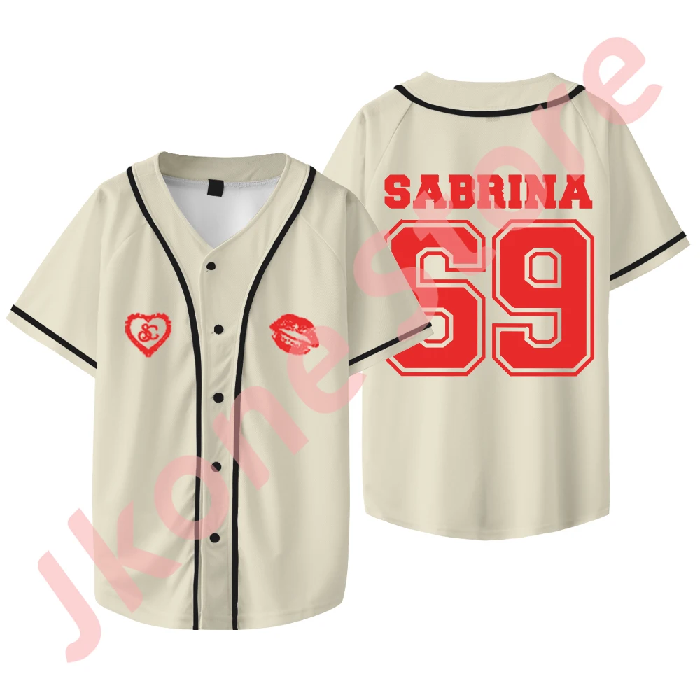 Sabrina Carpenter 69 Logo Jersey Tee Short n' Sweet Tour Merch Baseball Jacket Women Men Fashion Short Sleeve