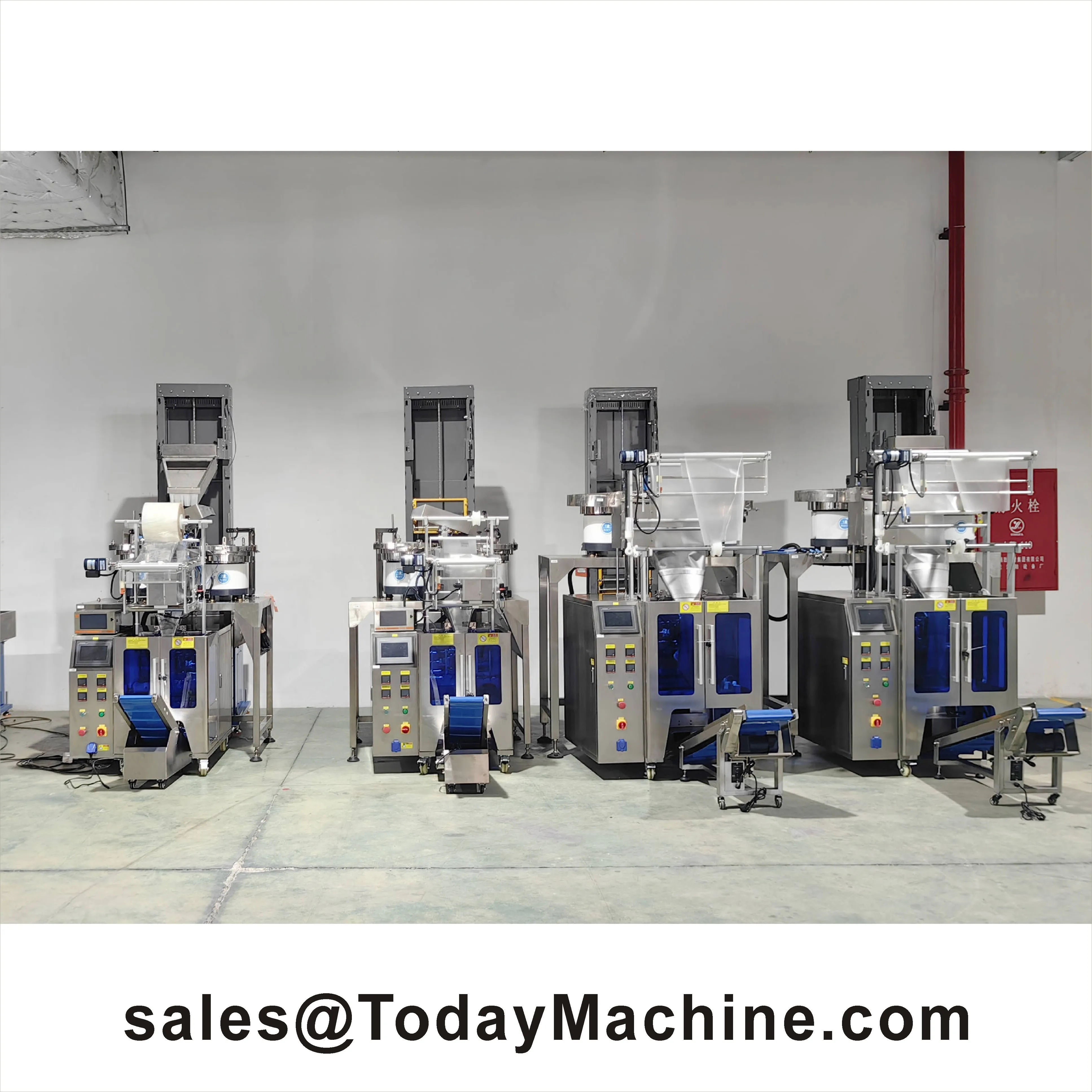 Factory Price Automatic 4 Tray Nail Bolt Screw Nut Counting Filling Packing Machine with Vibration