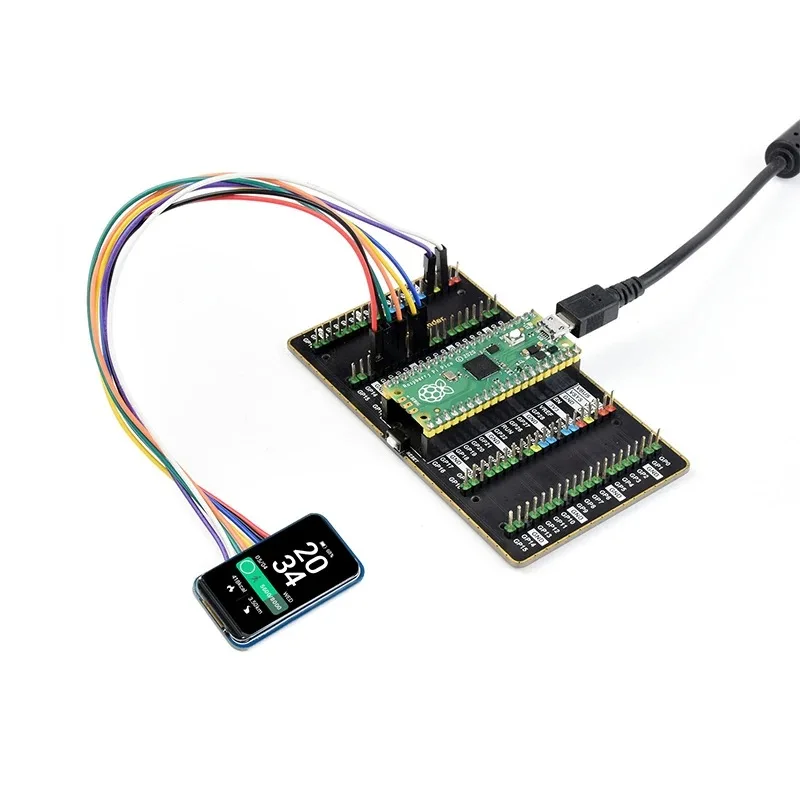 Módulo de Tela Mini IPS HD, Raspberry Pi, Arduino, ST, Cantos Arredondados, Chip ST7789V3, Pixels 172X320, 1.47"