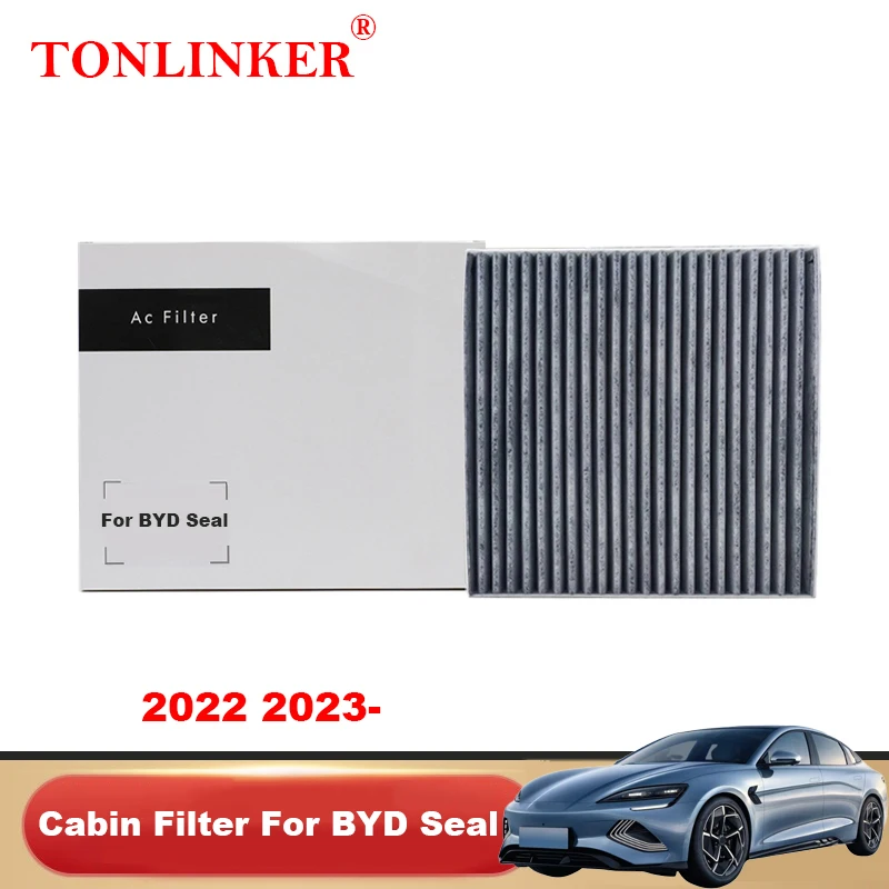 

TONLINKR салонный фильтр для BYD YUAN EV/Seal 2022 2023 фильтры переменного тока фильтры с активированным углем внутренний фильтр фотоаксессуары