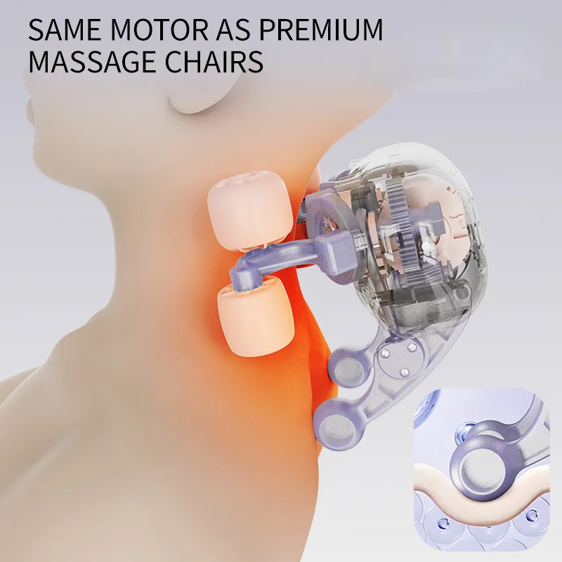 وسادة تدليك فقرة عنق الرحم شبه منحرف الكتف العجن الساخن ضغط المنزل متعدد الوظائف الخصر الظهر مدلك #2