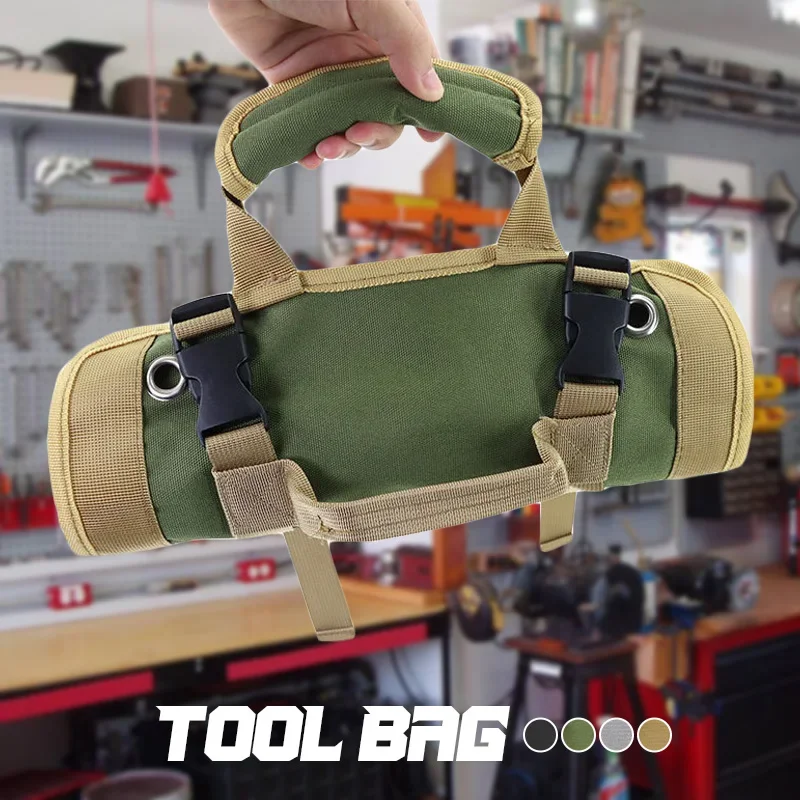 

Multifunctional Roll Tool Bag Handheld Tools Storage Bags Waterproof Wear-resistant Pouch Wrench Hammer Screwdriver Organizer