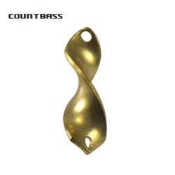 COUNTBASS 50pcs Brass Salmon Fishing Spoon Blanks  2.3g ( 5/64oz) & 3.3g(1/8oz) , Trout Bass Pike Lure Baits Unpainted