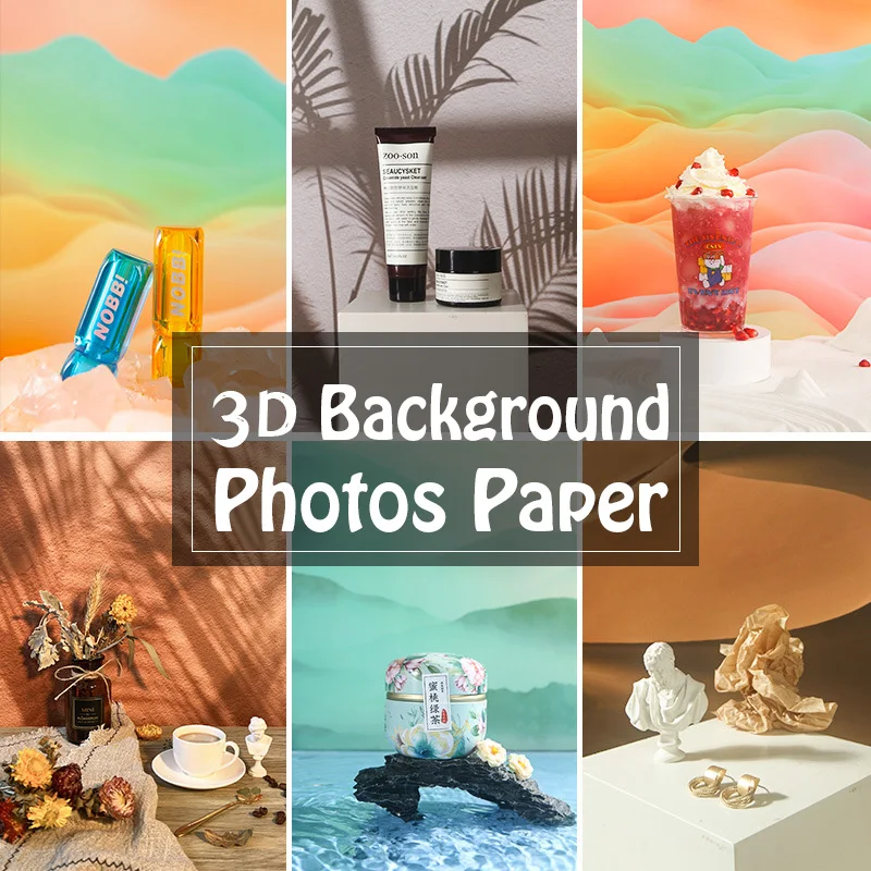 Blue Sky Nature Scenery Photography Background Board Living Necessities Shooting Backdrops Paper Food Photo Studio Accessories