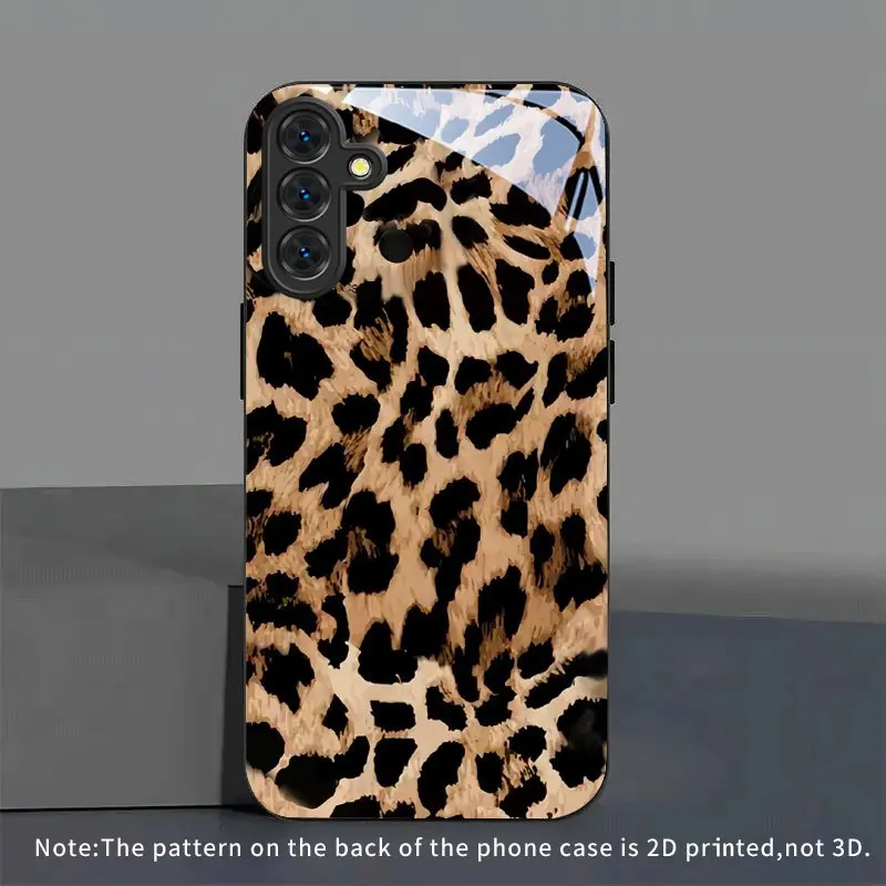 Fashion leopard print pattern TPU soft phone case, suitable for Samsung S26/S25/S24/S23/S22/S21/S20 and other models.