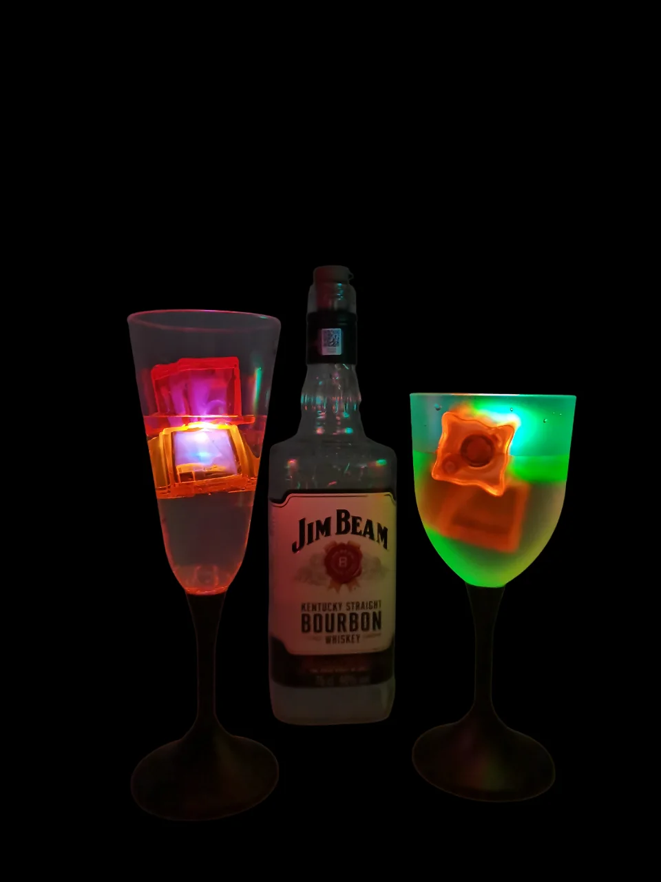 Light Up Led Ice Cubes  Water Colour Changing Led Light Up Ice Cubes Blue Party Decoration Led Luminous Ice Cubes