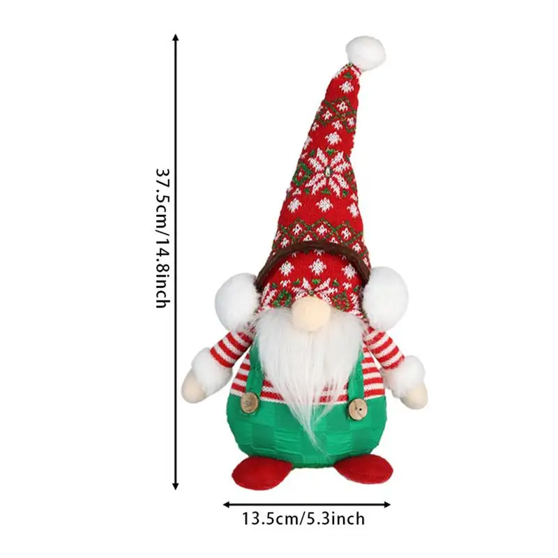 Dekorasi GNOME Natal untuk rumah Figurine kurcaci tanpa wajah dekorasi GNOME Natal ornamen boneka Mini dalam ruangan liburan untuk