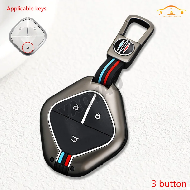 

Zinc Metal Car Key Cover Case Fob For SGMW Wuling BINGO Airev for Baojun Kiwi EV for Chevrolet