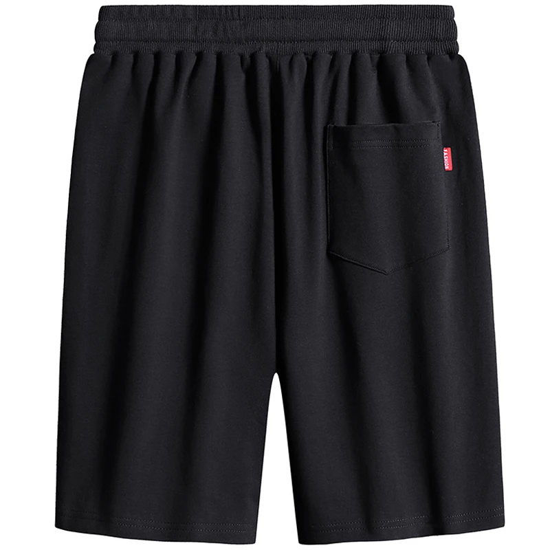 Homens tamanho L-6XL 7XL 8XL Verão novos mens shorts algodão cor sólida calças casuais cinco pontos Calças de fitness curto 115