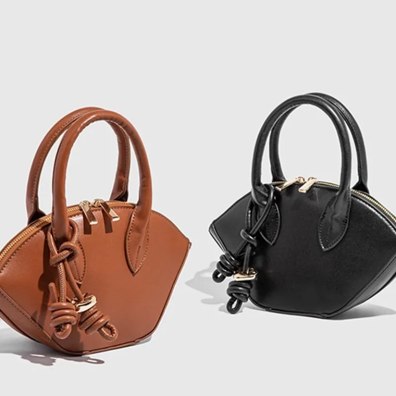 

Vintage double handle metal beaded city handbag women's shoulder messenger bag