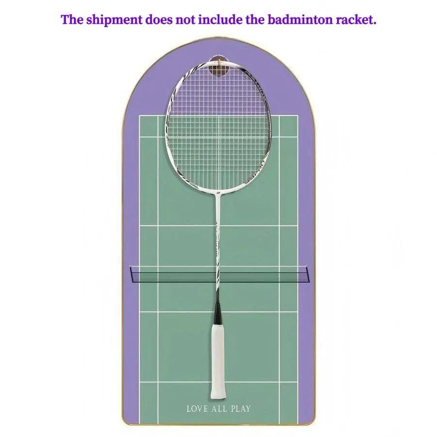 Badminton Racket Display Frame French Style Home Decor Wall Mounted Rack for Racket Collection