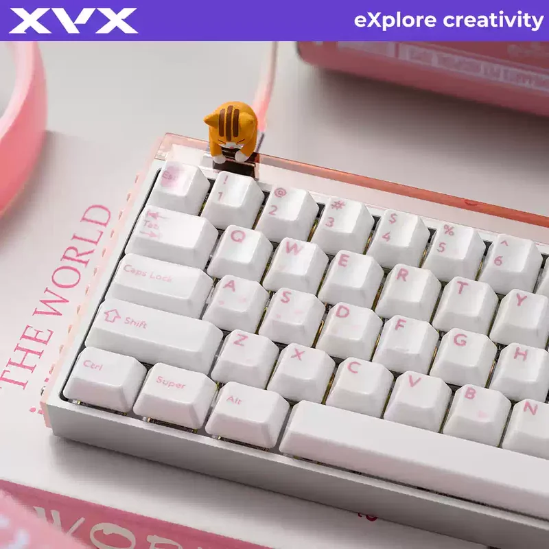 Ceramic Keycaps Front Print Light Transmission Sublimation OEM Profile For Wooting Magnetic Keyboard 120 Pcs Full Set
