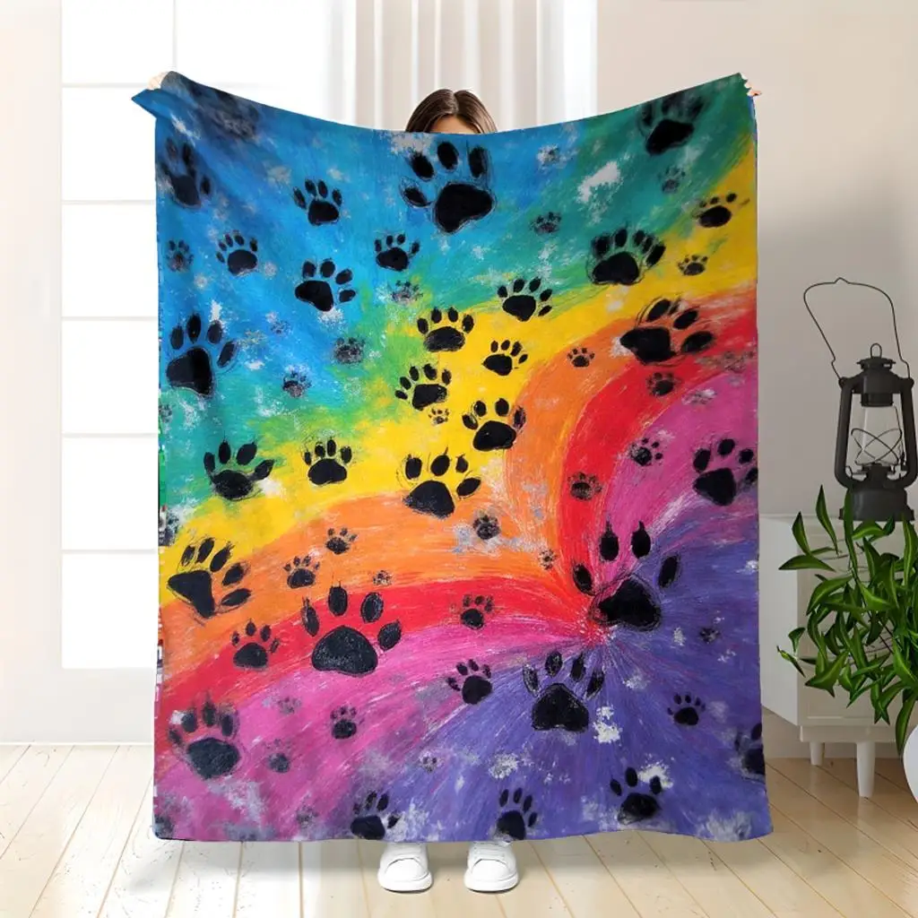 

Уютное фланелевое одеяло с принтом — яркий легкий домашний плед