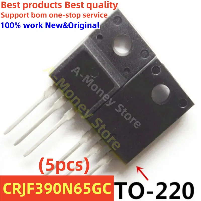 

(5pcs)CRJF390N65 CRJF390N65GC CRJF 390N65GC TO-220