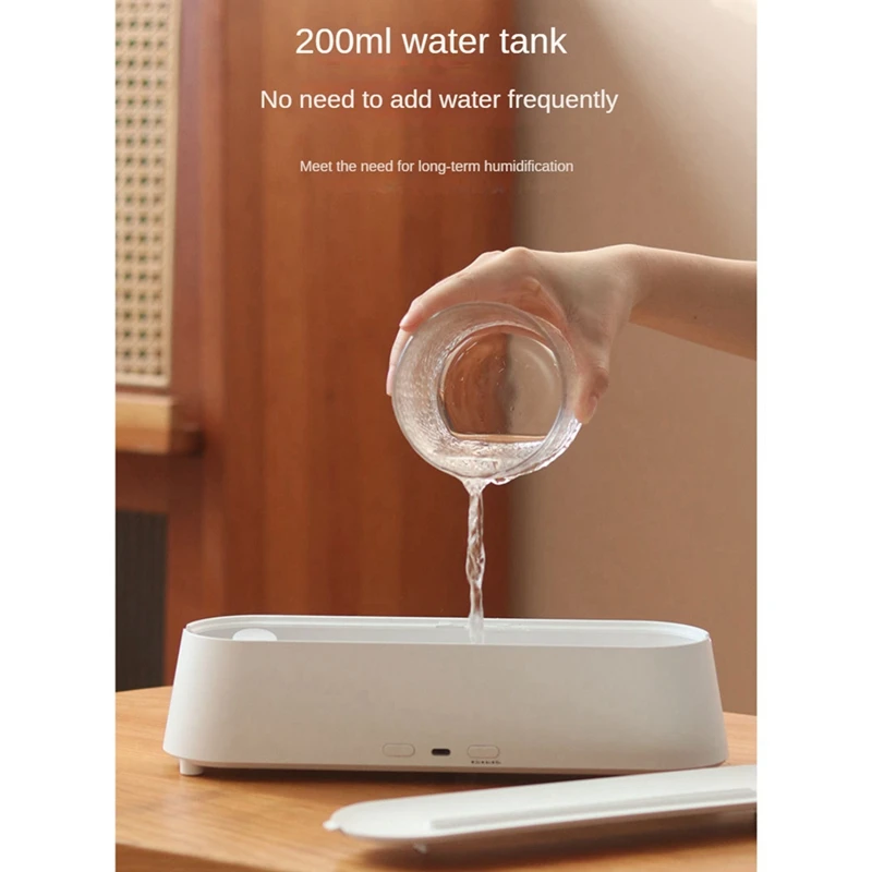 Flame Aromatherapy Air Umidificador com controle remoto, Ultrasonic Mist Maker, Fogger com óleo de 7 cores