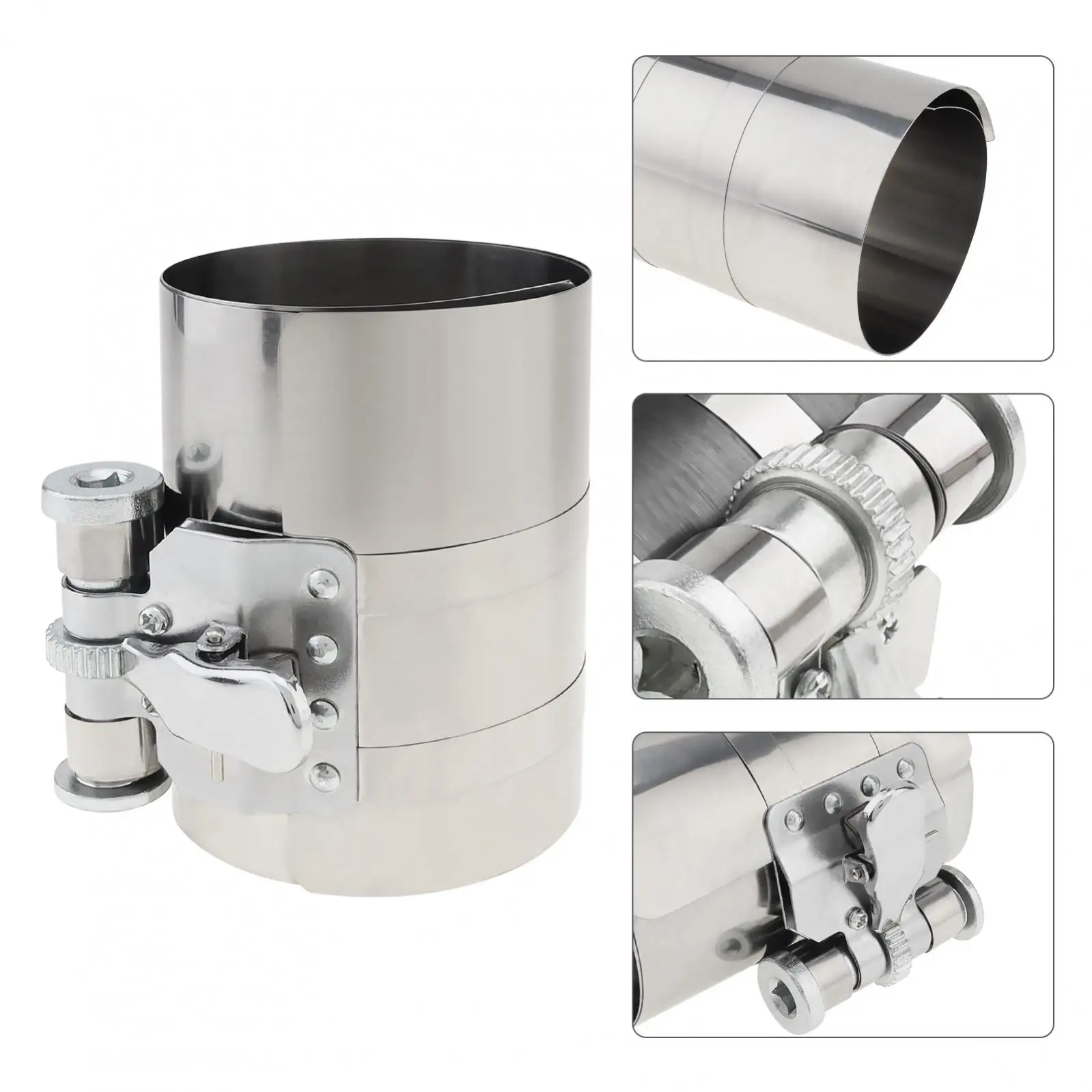 3/4/6 بوصة قابل للتعديل المكبس الدائري ضاغط أداة محرك السيارة صيانة السيارة المشبك المتوسع ذو طيات مجموعة أدوات إزالة الصواميل