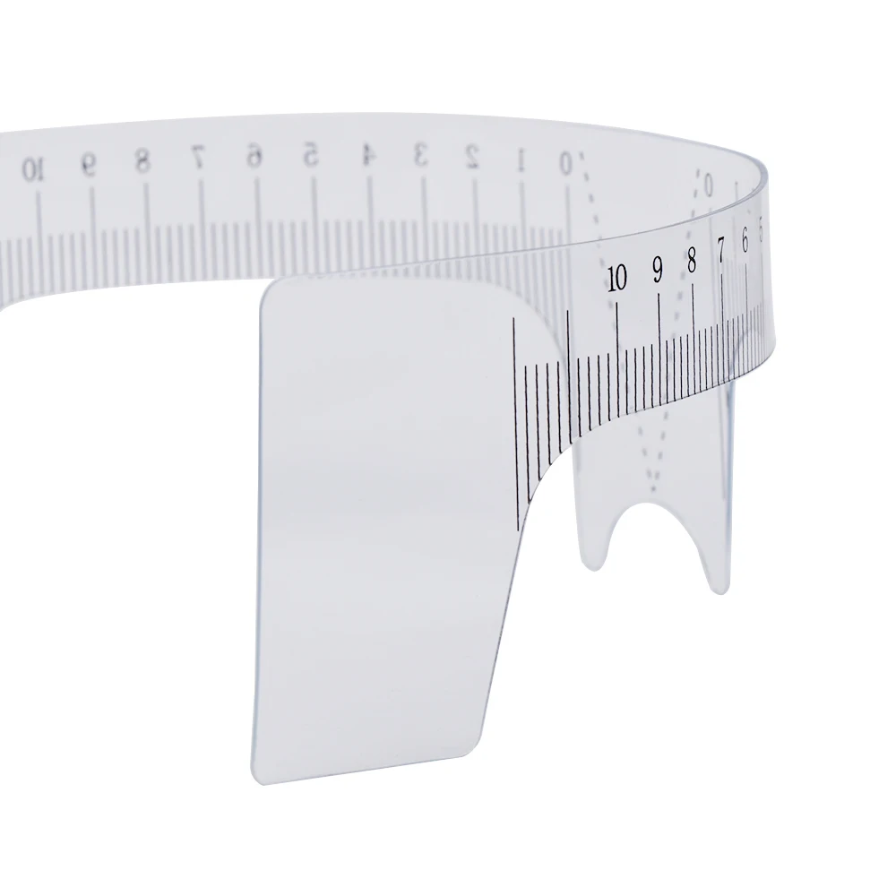 10PCS Herbruikbare Semi Permanente Wenkbrauw Heerser Eye Brow Measure Tool Wenkbrauw Gids Heerser Microblading Caliper Stencil Makeup Tools