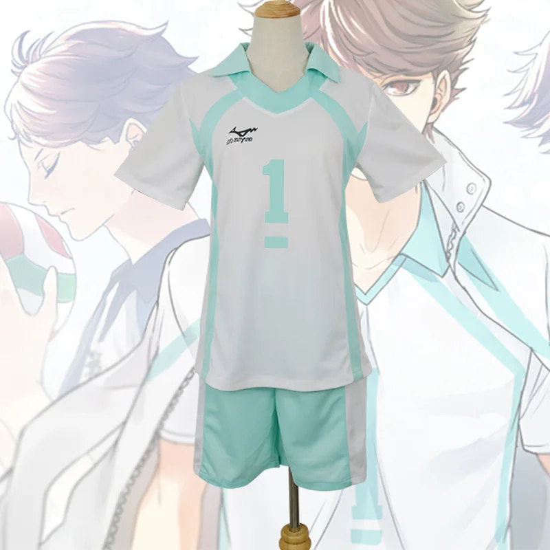 Tobio kageyama koushi sugawara oikawa tooru cosplay kostüm uniform trikot neues party geschenk cos set für jungen und mädchen Nr. 1 Nr. 4