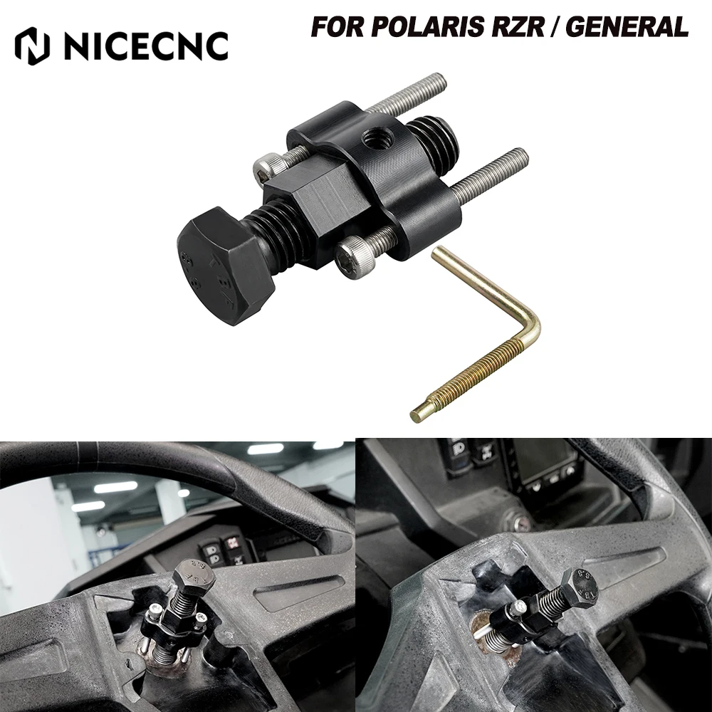 

NICECNC UTV Steering Wheel Puller Repair Tool Removal For Polaris RZR XP 1000 900 64 XP4 TURBO S GENERAL XP 4 XP4 900 1000 EPS