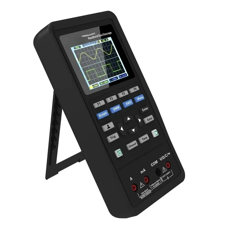 Hantek 2D72 Handheld Oscilloscope| 70MHz 250MSa/S 12-bit| 2‑Channel + Waveform Generator + Multimeter