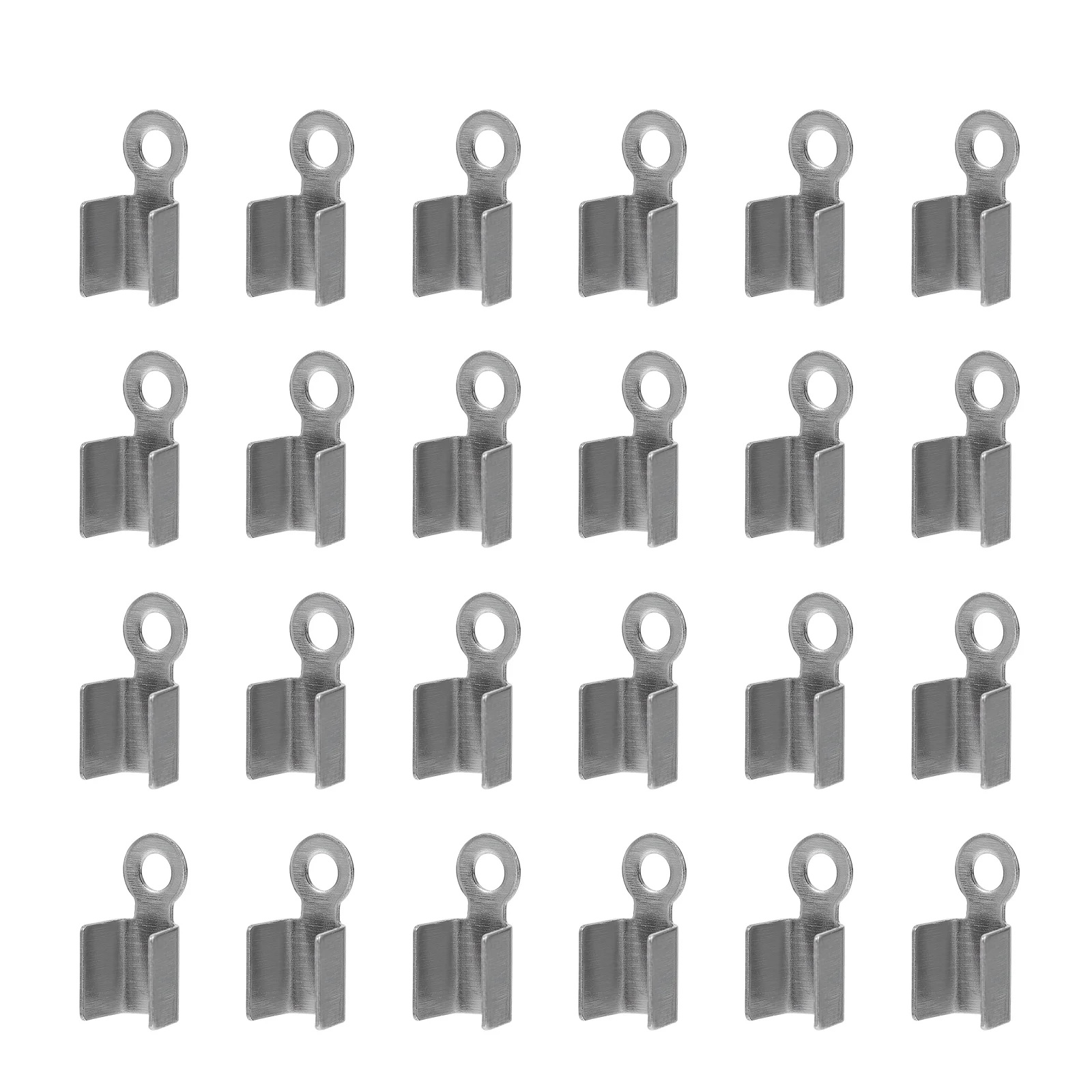 100 Pcs Glossy Clip Accessories Buckles for Crafts Clothes Hangers Clothing Rack Model Torque Cordless PU Rope