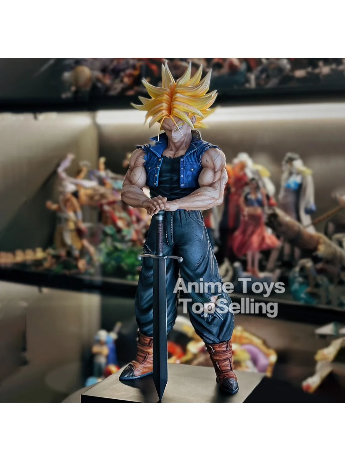 25cm/9.84in anime dragon ball z troncos figura futuro troncos figuras de ação mpvc estátua coleção