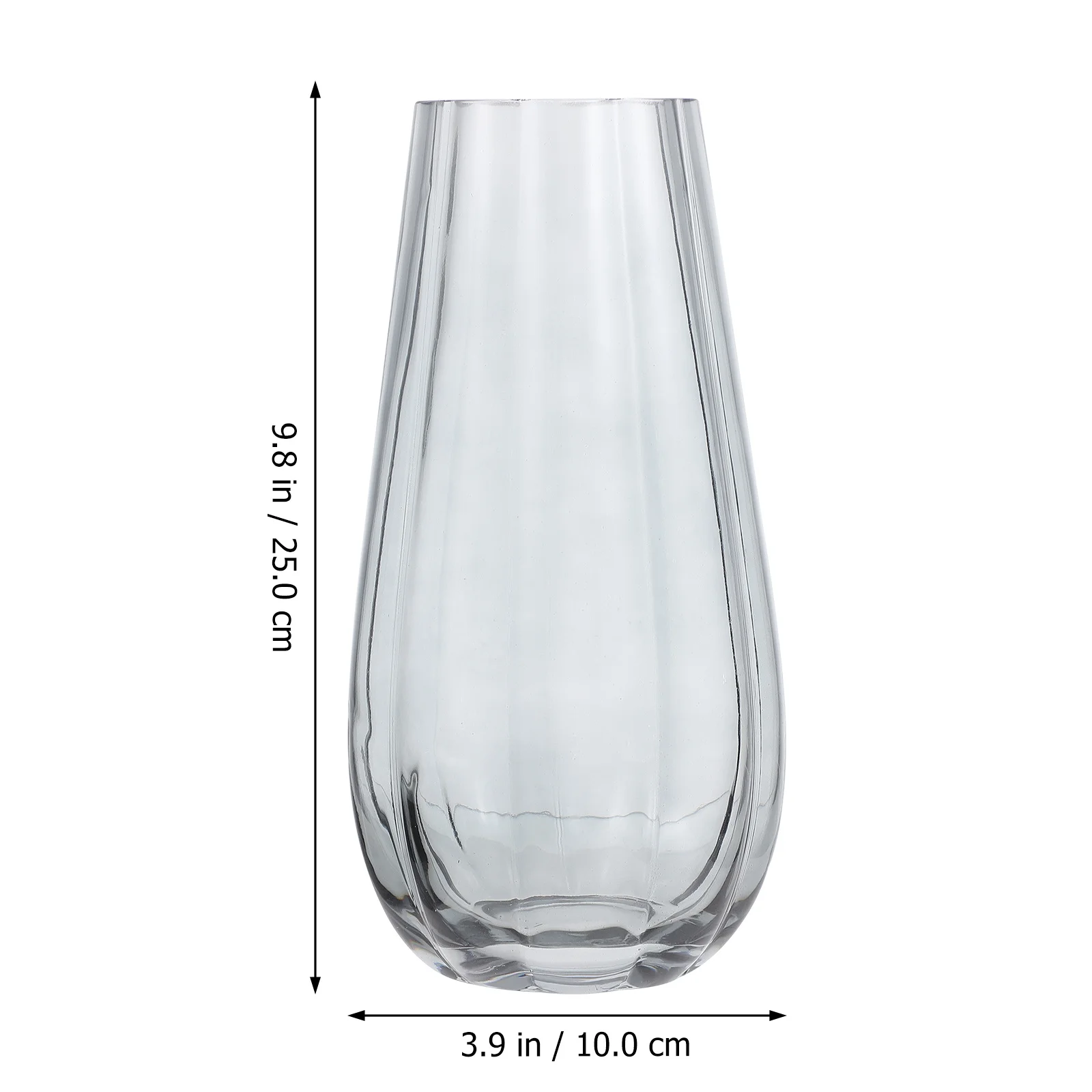 

1Pcs Smoke Gray Simple Glass Vase Stylish Flower Bottle for Office Bedroom Floral Container Home Decoration Colored Glass Vase