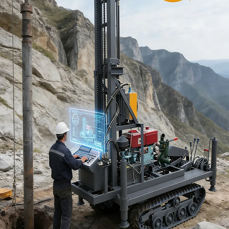 

Hydraulic Deep Water Well Drilling Rig 150m 200m Portable Borehole Drilling Machine for Farm Mining Construction Engineering