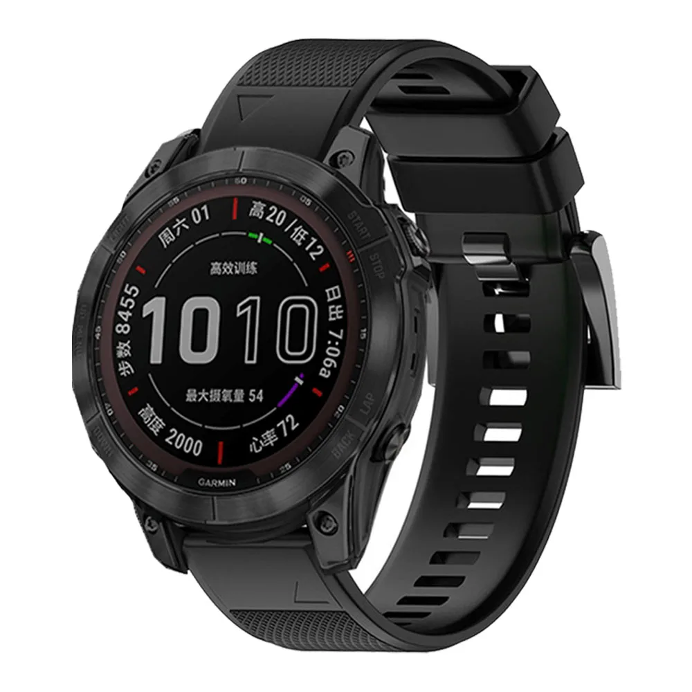 Cinturino per orologio Quickfit 26mm 22mm per Garmin Fenix 7 7X 6X 6 Pro 5X 5 Plus Epix Gen 2 Tactix Bravo cinturino in Silicone braccialetto da polso