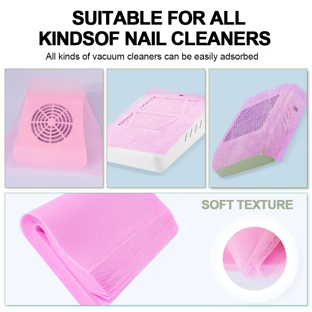 Collecteur de poussière professionnel pour Nail Art, 100/300/500 pièces, papier filtre efficace pour accessoires de Machine de manucure, outils pour ongles sans poussière