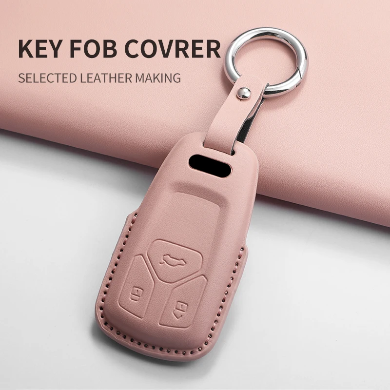 

Car Remote Key Case Cover for Audi A4 B9 A5 A6 8S 8W Q5 Q7 4M S4 S5 S7 TT TTS TFSI RS Keyless Protector Shell Fob Accessories