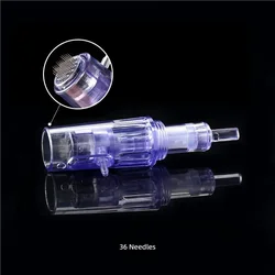 Cartuchos de microagujas para mesoterapia, Mini inyector de agua 2 en 1, Nano 9/12/36/42/ Nano/ 3D/5D, pluma Derma automática, 10 piezas