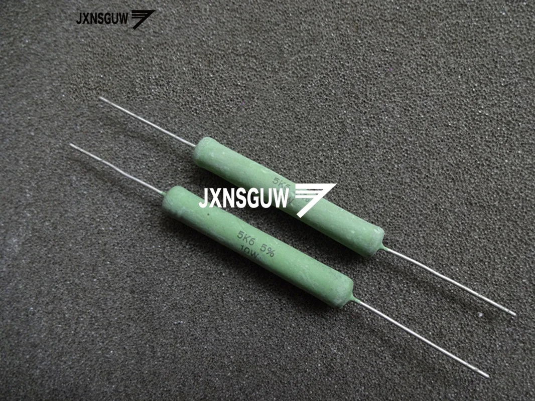 

10PCS NEW VISHAY AC10 5% 10W5.6K green resistance 10W 5.6K Film Resistor 5.6K 10W 5K6 free shipping